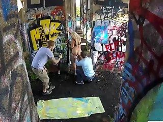 PHILAVISE-Action cam public milf fucking with Alyssa Lynn