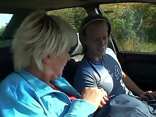 Picked Up Hot Granny Fucked After Hot Blowjob