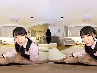 She Gives 120%; Japanese Teen Babe Rides your Cock