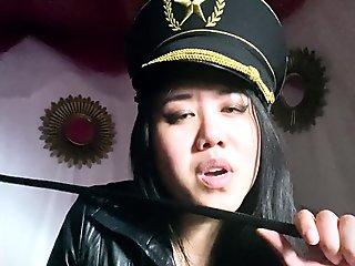 Femdom spit spitting saliva, boots, asian femdom