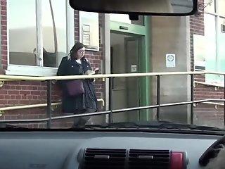 Grandma whore rides black dick