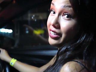 Ladyboy Amy Talks Too Much And Gets Mouth Filled With Dick